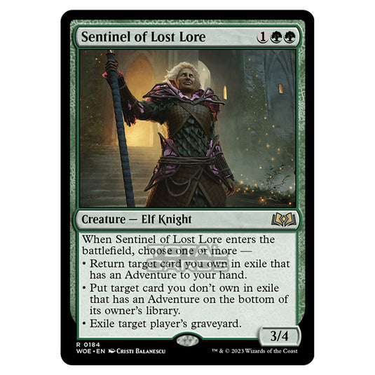 Magic The Gathering - Wilds of Eldraine - Sentinel of Lost Lore - 184