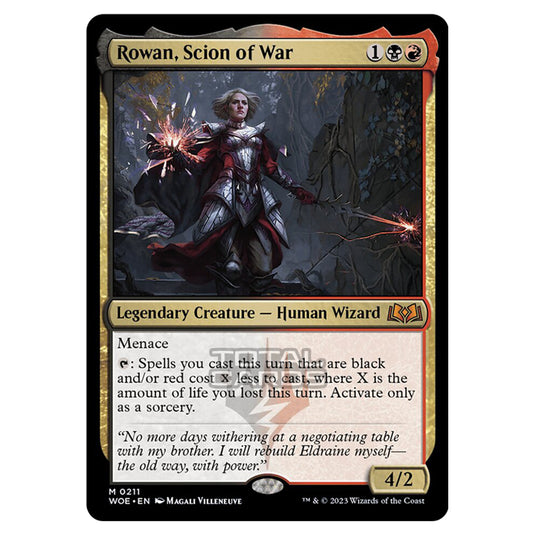 Magic The Gathering - Wilds of Eldraine - Rowan, Scion of War - 211