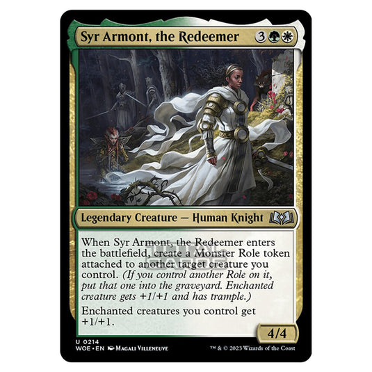 Magic The Gathering - Wilds of Eldraine - Syr Armont, the Redeemer - 214