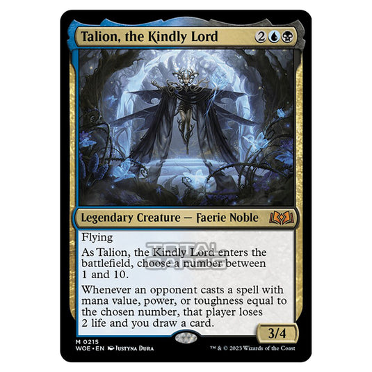 Magic The Gathering - Wilds of Eldraine - Talion, the Kindly Lord - 215