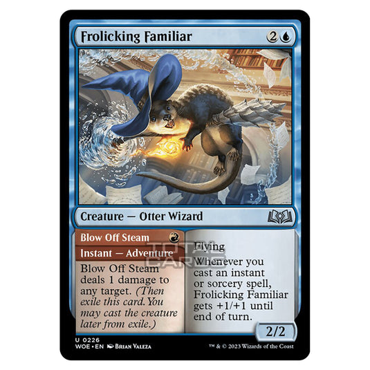 Magic The Gathering - Wilds of Eldraine - Frolicking Familiar / Blow Off Steam - 226