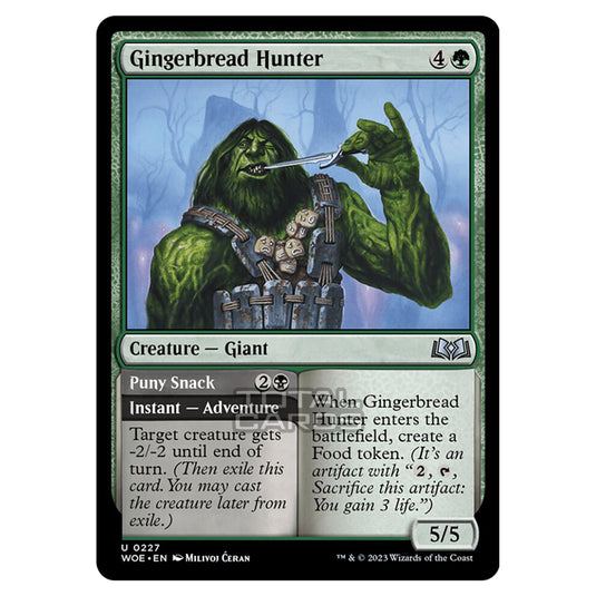 Magic The Gathering - Wilds of Eldraine - Gingerbread Hunter / Puny Snack - 227