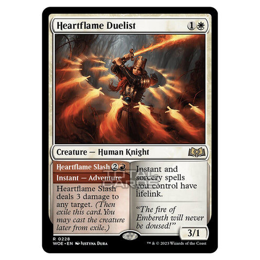 Magic The Gathering - Wilds of Eldraine - Heartflame Duelist / Heartflame Slash - 228