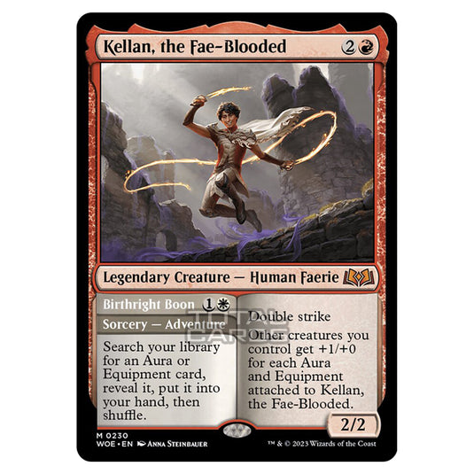 Magic The Gathering - Wilds of Eldraine - Kellan, the Fae-Blooded / Birthright Boon - 230