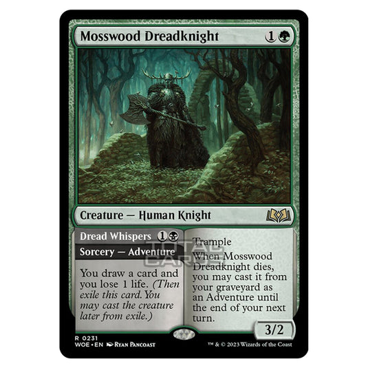 Magic The Gathering - Wilds of Eldraine - Mosswood Dreadknight / Dread Whispers - 231