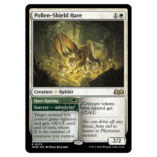 Magic The Gathering - Wilds of Eldraine - Pollen-Shield Hare / Hare Raising - 233