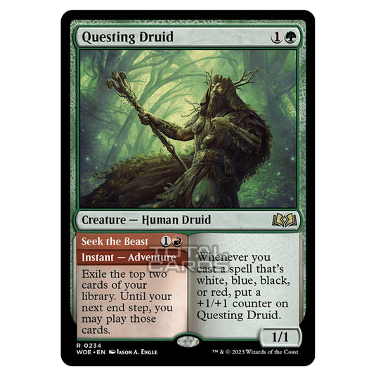 Magic The Gathering - Wilds of Eldraine - Questing Druid / Seek the Beast - 234