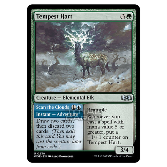 Magic The Gathering - Wilds of Eldraine - Tempest Hart / Scan the Clouds - 238