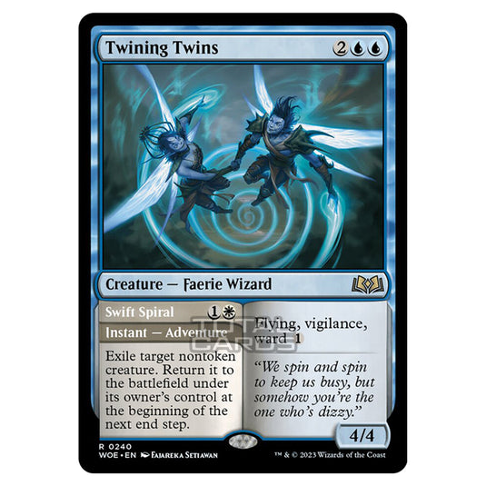 Magic The Gathering - Wilds of Eldraine - Twining Twins / Swift Spiral - 240