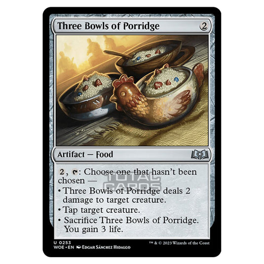 Magic The Gathering - Wilds of Eldraine - Three Bowls of Porridge - 253