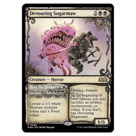 Magic The Gathering - Wilds of Eldraine - Devouring Sugarmaw / Have for Dinner (Showcase Card) - 288