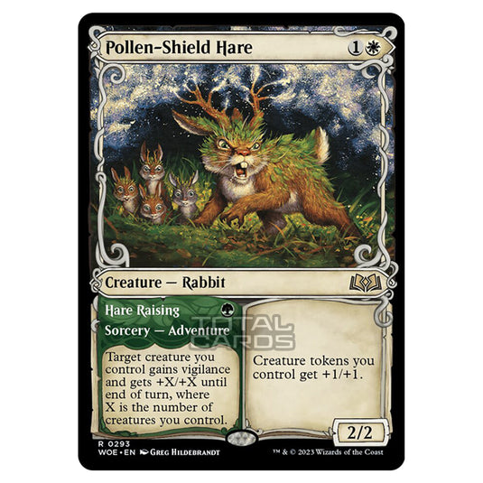 Magic The Gathering - Wilds of Eldraine - Pollen-Shield Hare / Hare Raising (Showcase Card) - 293