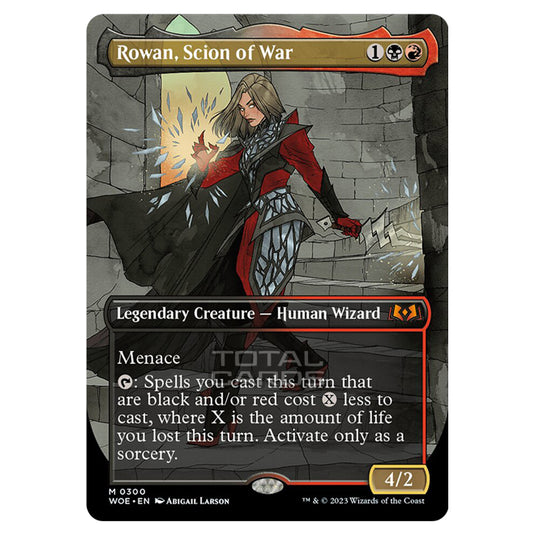 Magic The Gathering - Wilds of Eldraine - Rowan, Scion of War (Alternate-Art Borderless Card) - 300