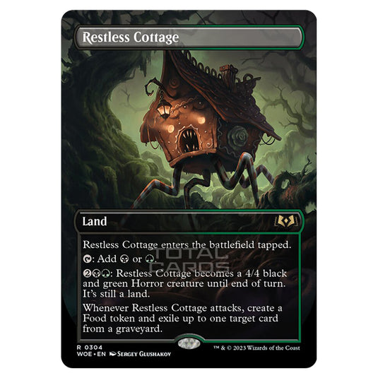 Magic The Gathering - Wilds of Eldraine - Restless Cottage (Alternate-Art Borderless Card) - 304