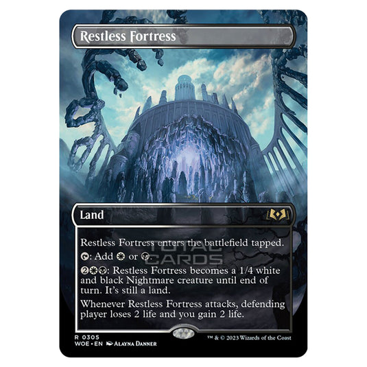 Magic The Gathering - Wilds of Eldraine - Restless Fortress (Alternate-Art Borderless Card) - 305