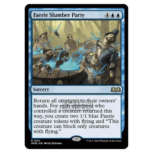 Magic The Gathering - Wilds of Eldraine - Faerie Slumber Party (Jumpstart Card) - 311