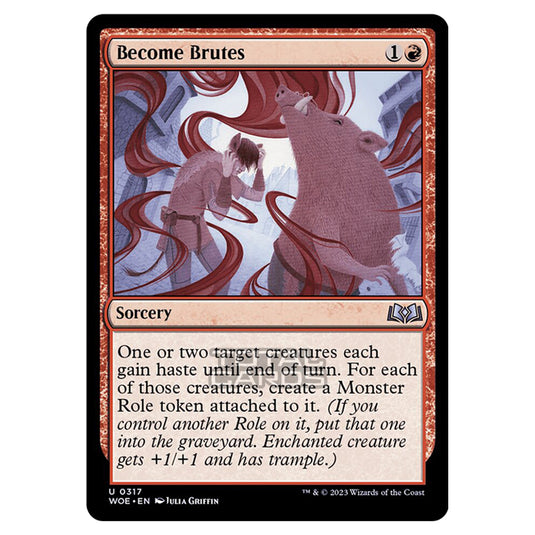 Magic The Gathering - Wilds of Eldraine - Become Brutes (Jumpstart Card) - 317