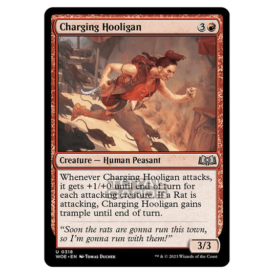 Magic The Gathering - Wilds of Eldraine - Charging Hooligan (Jumpstart Card) - 318