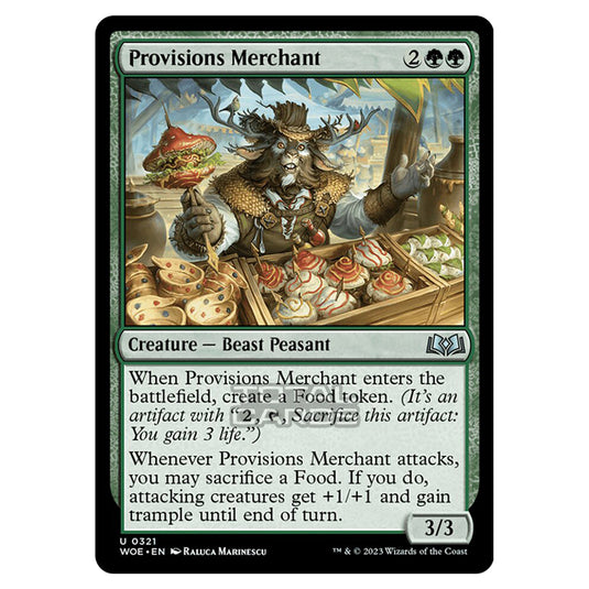 Magic The Gathering - Wilds of Eldraine - Provisions Merchant (Jumpstart Card) - 321