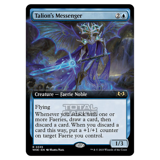 Magic The Gathering - Wilds of Eldraine - Talion's Messenger (Extended Art Card) - 335