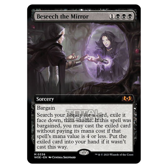 Magic The Gathering - Wilds of Eldraine - Beseech the Mirror (Extended Art Card) - 336