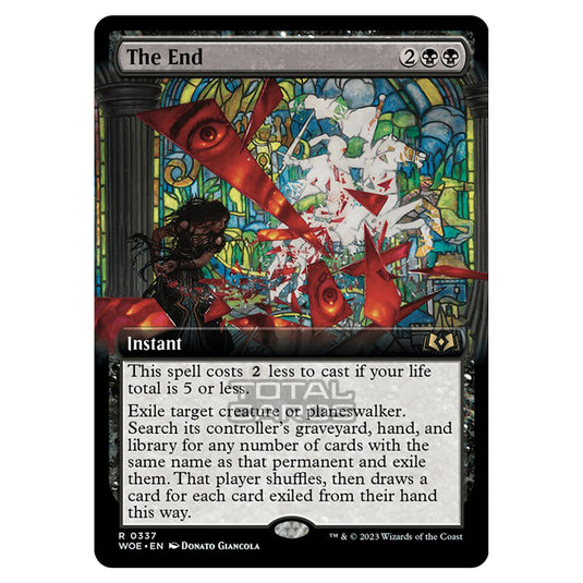 Magic The Gathering - Wilds of Eldraine - The End (Extended Art Card) - 337