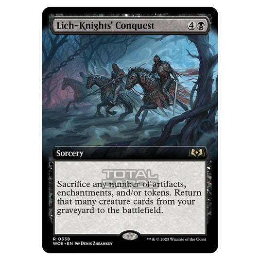 Magic The Gathering - Wilds of Eldraine - Lich-Knights' Conquest (Extended Art Card) - 338