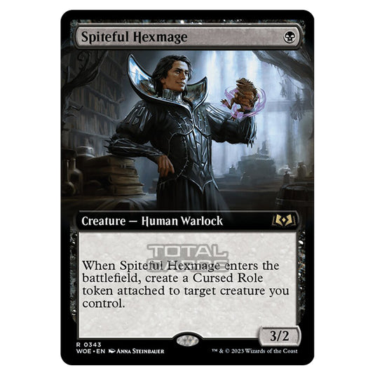 Magic The Gathering - Wilds of Eldraine - Spiteful Hexmage (Extended Art Card) - 343