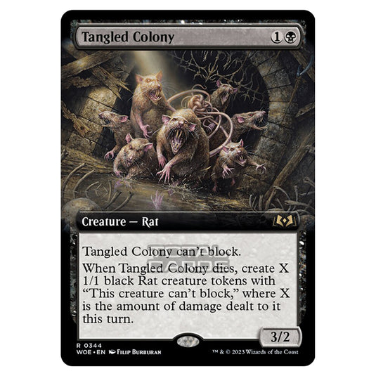 Magic The Gathering - Wilds of Eldraine - Tangled Colony (Extended Art Card) - 344