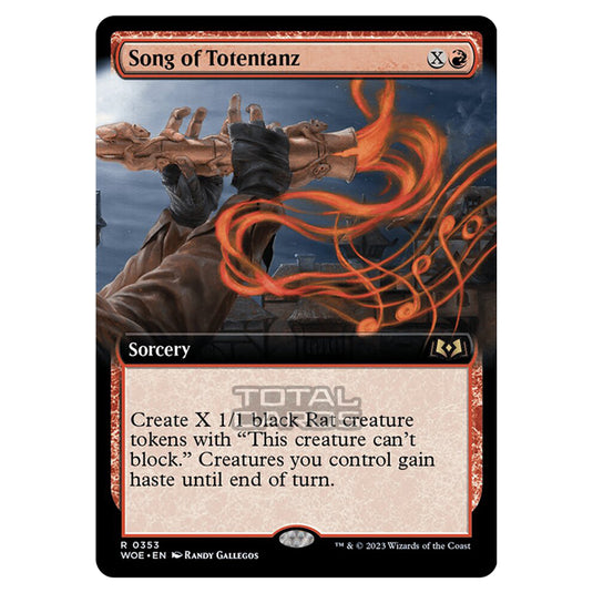 Magic The Gathering - Wilds of Eldraine - Song of Totentanz (Extended Art Card) - 353