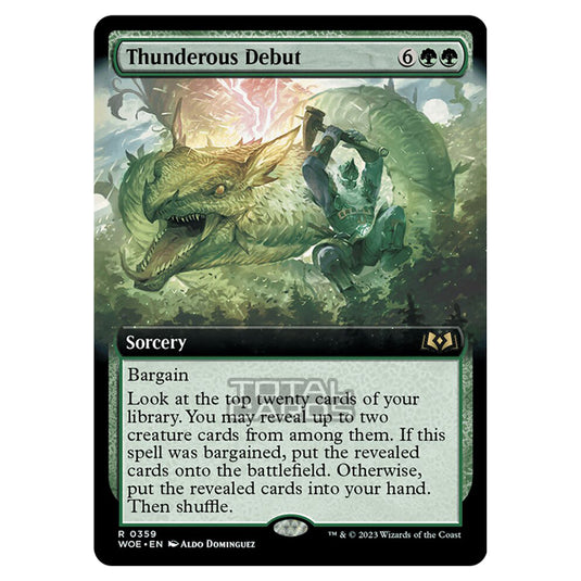 Magic The Gathering - Wilds of Eldraine - Thunderous Debut (Extended Art Card) - 359