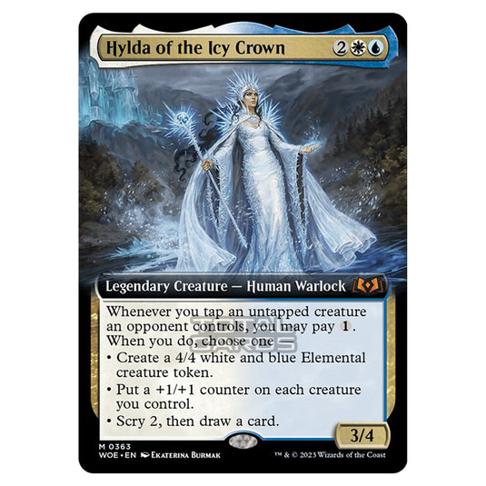 Magic The Gathering - Wilds of Eldraine - Hylda of the Icy Crown (Extended Art Card) - 363