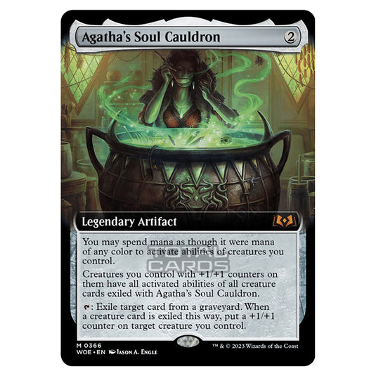 Magic The Gathering - Wilds of Eldraine - Agatha's Soul Cauldron (Extended Art Card) - 366