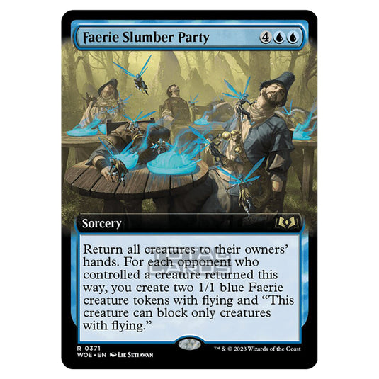 Magic The Gathering - Wilds of Eldraine - Faerie Slumber Party (Extended Art Card) - 371