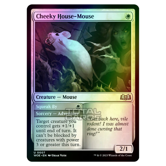 Magic The Gathering - Wilds of Eldraine - Cheeky House-Mouse / Squeak By - 007 (Foil)