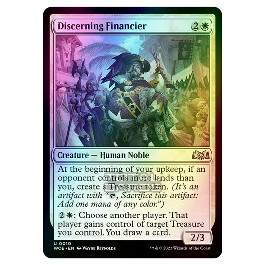 Magic The Gathering - Wilds of Eldraine - Discerning Financier - 010 (Foil)