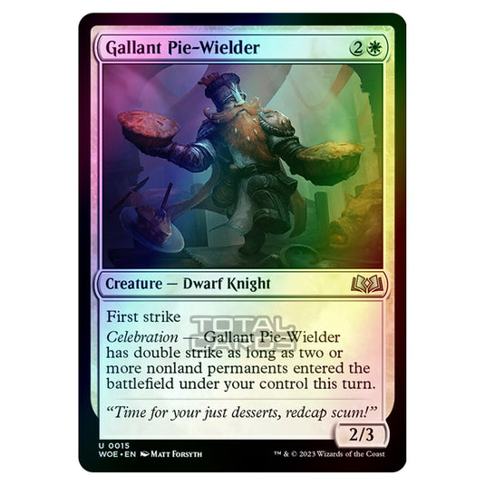 Magic The Gathering - Wilds of Eldraine - Gallant Pie-Wielder - 015 (Foil)