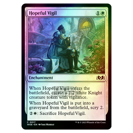 Magic The Gathering - Wilds of Eldraine - Hopeful Vigil - 017 (Foil)