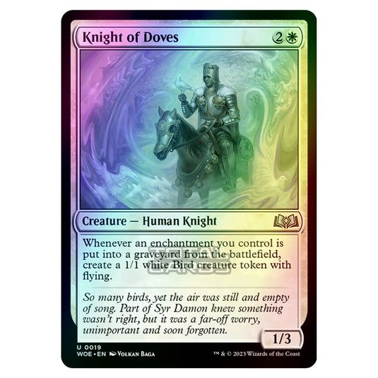 Magic The Gathering - Wilds of Eldraine - Knight of Doves - 019 (Foil)