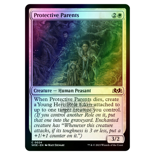 Magic The Gathering - Wilds of Eldraine - Protective Parents - 024 (Foil)