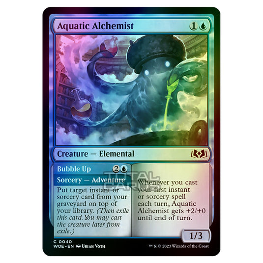 Magic The Gathering - Wilds of Eldraine - Aquatic Alchemist / Bubble Up - 040 (Foil)