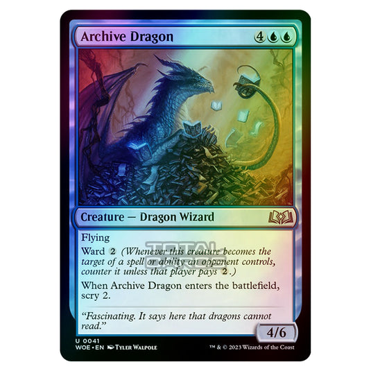 Magic The Gathering - Wilds of Eldraine - Archive Dragon - 041 (Foil)