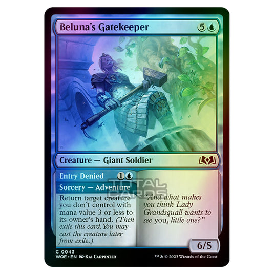 Magic The Gathering - Wilds of Eldraine - Beluna's Gatekeeper / Entry Denied - 043 (Foil)