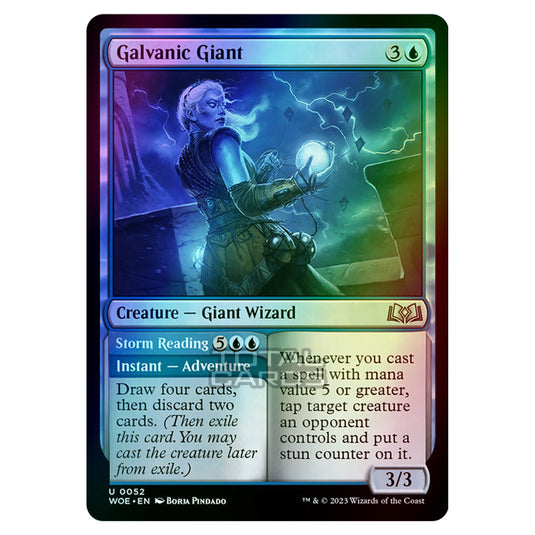 Magic The Gathering - Wilds of Eldraine - Galvanic Giant / Storm Reading - 052 (Foil)