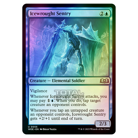 Magic The Gathering - Wilds of Eldraine - Icewrought Sentry - 055 (Foil)