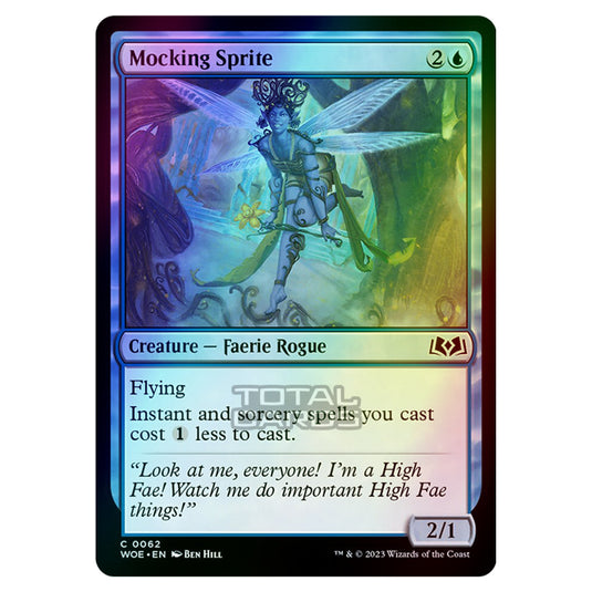 Magic The Gathering - Wilds of Eldraine - Mocking Sprite - 062 (Foil)