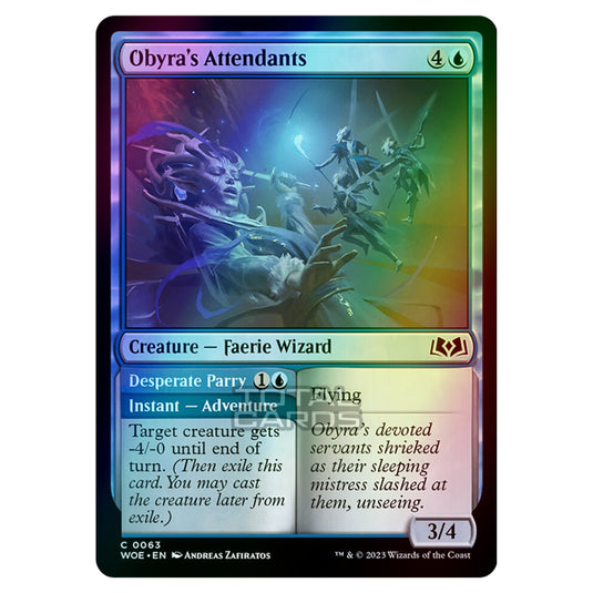 Magic The Gathering - Wilds of Eldraine - Obyra's Attendants / Desperate Parry - 063 (Foil)