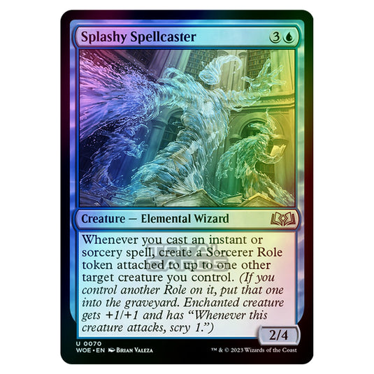 Magic The Gathering - Wilds of Eldraine - Splashy Spellcaster - 070 (Foil)