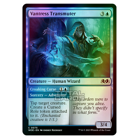 Magic The Gathering - Wilds of Eldraine - Vantress Transmuter / Croaking Curse - 075 (Foil)