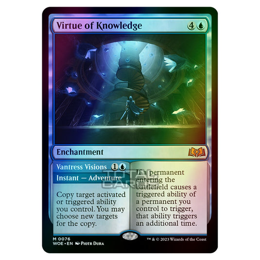 Magic The Gathering - Wilds of Eldraine - Virtue of Knowledge / Vantress Visions - 076 (Foil)